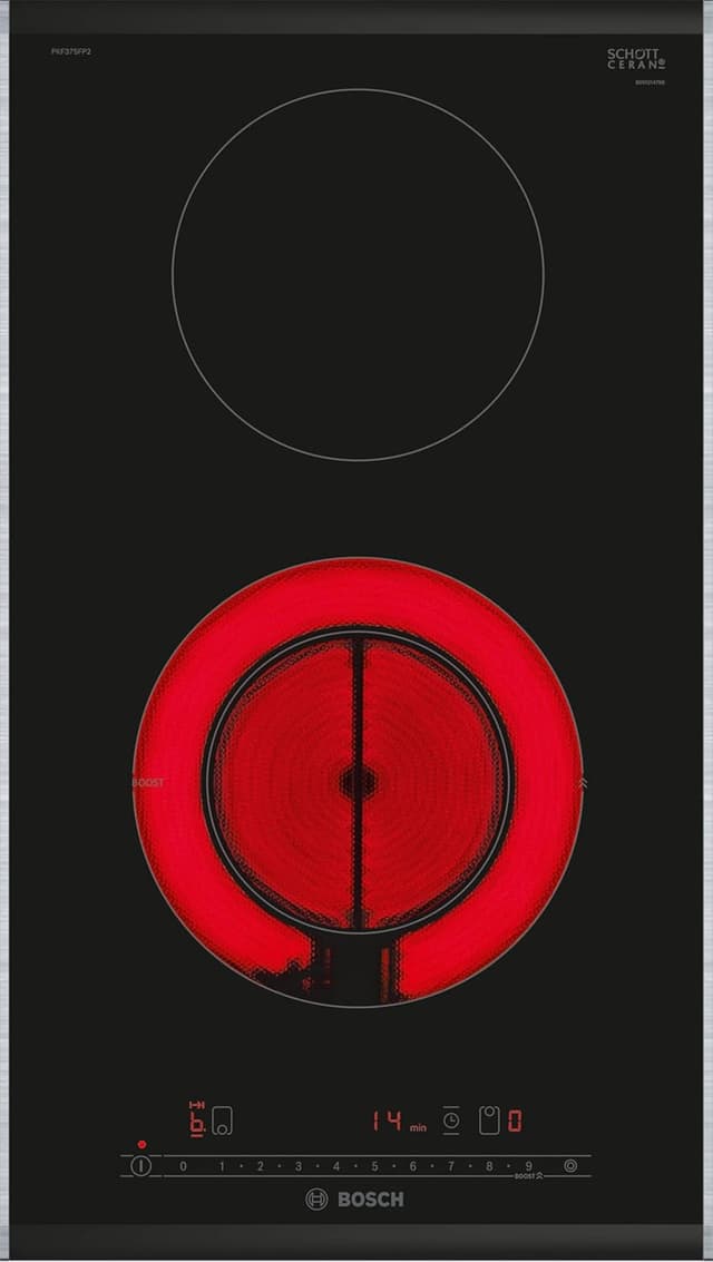 Detalle de Bosch PKF375FP2E, plaque vitrocéramique 3500 W