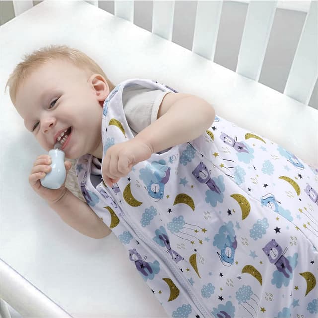 Detalle de Lictin Baby Sleep Bag 1.0 Tog Cotton (Sleeveless) with Adjustable Length, 18–36M