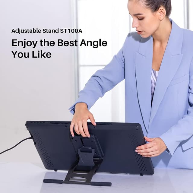 Detalle 1 de HUION ST100A Adjustable Drawing Tablet Stand (multi-angle) for Kamvas monitors
