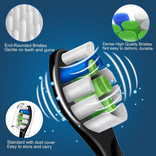 Detalle 2 de Philips Sonicare Compatible 8pcs Brush Heads 🪥