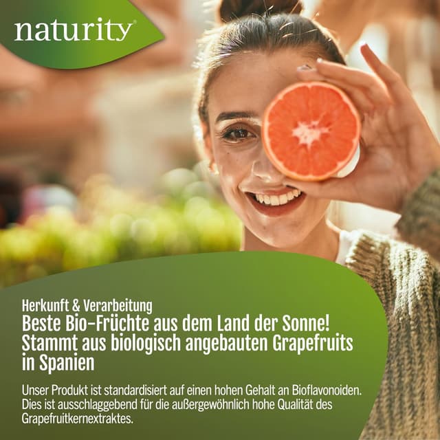 Detalle de Bio Grapefruitkernextrakt (1200 mg Bioflavonoide/250 ml) – vegan, zertifizierte Bio-Qualität, in Deutschland hergestellt