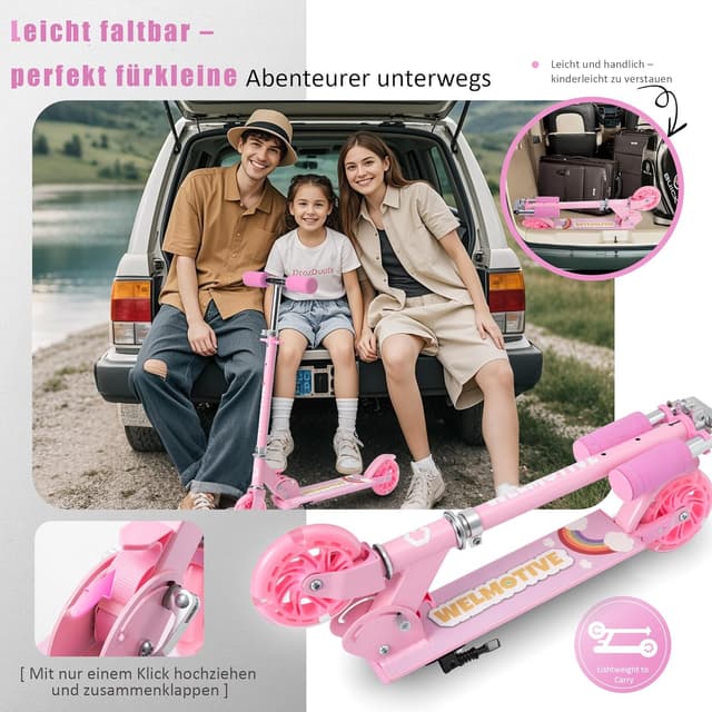Thumbnail 3 de Roller Kinder 2 Räder LED Klappbar