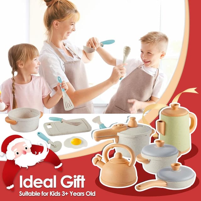 Thumbnail 6 de BUYGER Pretend Play Kitchen Set for 3 Year Olds