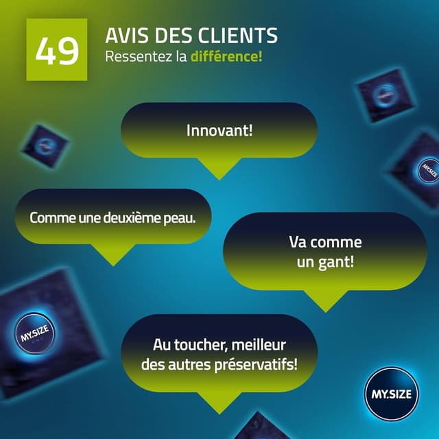 Thumbnail 6 de MY.SIZE PRO 10 Préservatifs ÉLITE – Taille 2 (49 mm) en latex Vytex, boîte de 10