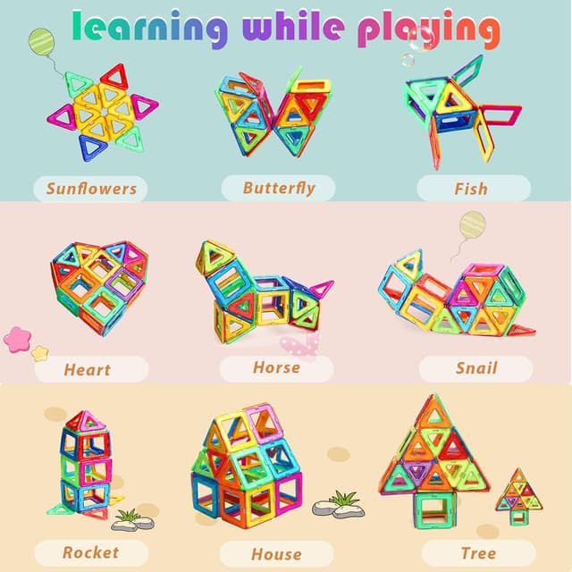 Thumbnail 2 de Muitotir bloques magnéticos 38 piezas