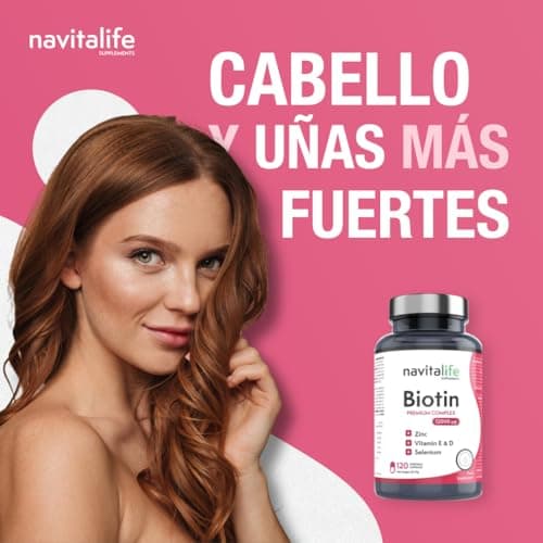 Detalle 2 de Biotina 12,000 mcg con Zinc, Vitaminas E y D 🌟
