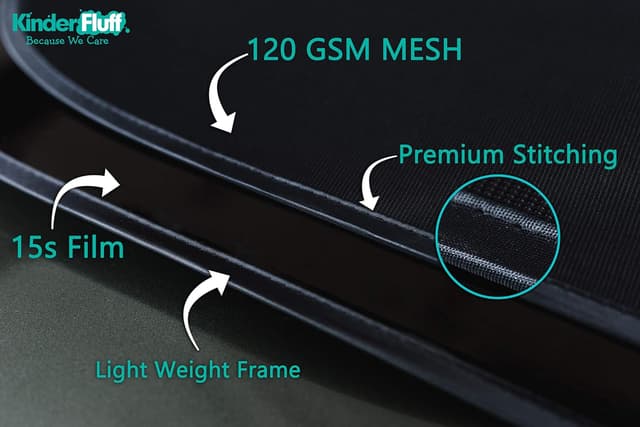 Thumbnail 4 de Kinder Fluff Car Window Shades 20 x 12