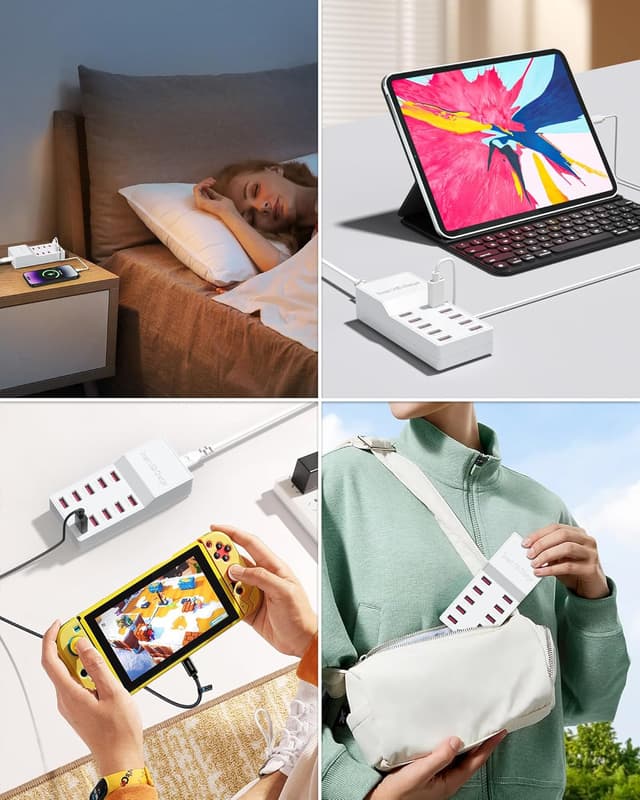 Thumbnail 5 de Binamao 50W Caricatore USB Multiplo