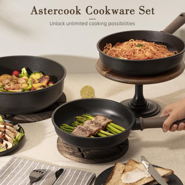 Thumbnail 5 de Astercook 19-Piece Nonstick Cookware Set