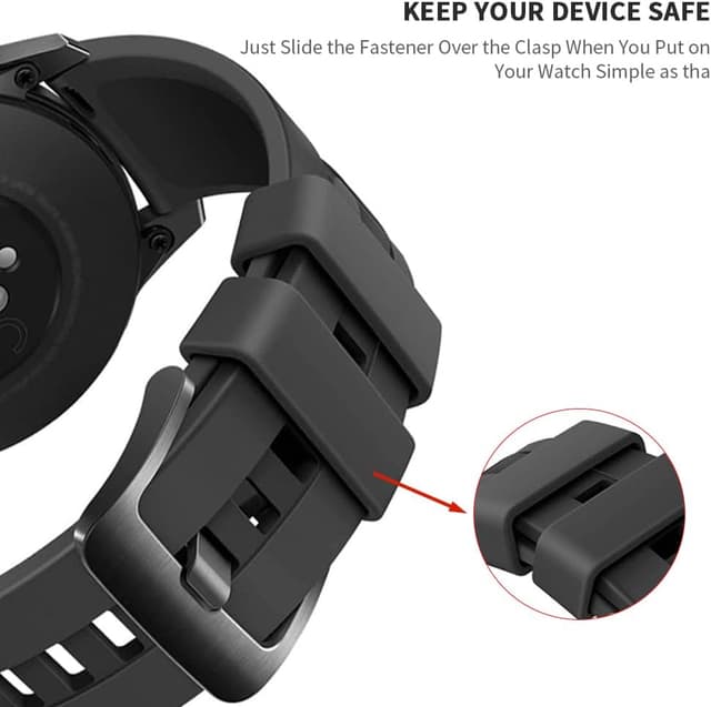 Detalle 2 de TUCANA 10PCS Watch Band Retainer Holder Compatible with Garmin (20mm silicone)