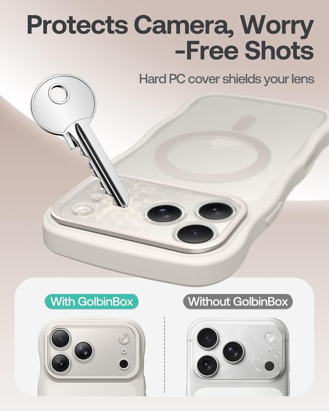 Thumbnail 6 de GolbinBox iPhone 17 Pro Max Case with Stash Stand, MagSafe Compatible, Full Camera Protection (6.9")