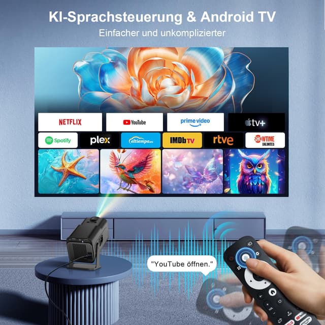 Thumbnail 4 de Salange Mini Beamer 4K Heimkino