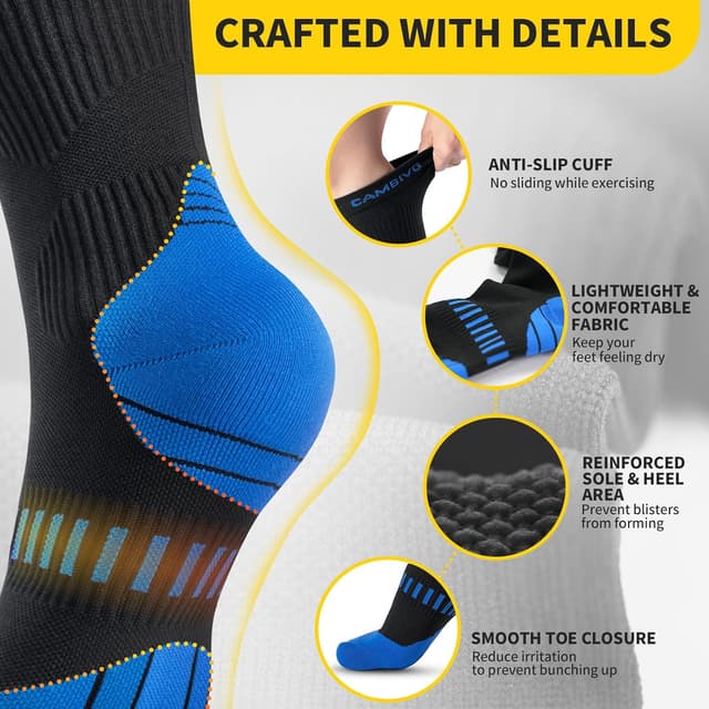 Thumbnail 3 de CAMBIVO Medias de Compresión 20-30 mmHg 2 pares