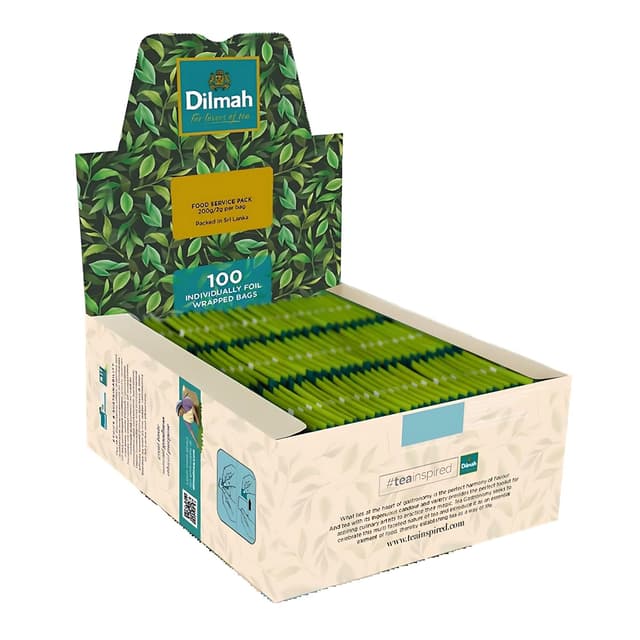 Detalle 2 de Dilmah Jasmin Grüner Tee im 100er Teebeutel-Set (150 g) – mild & blumig