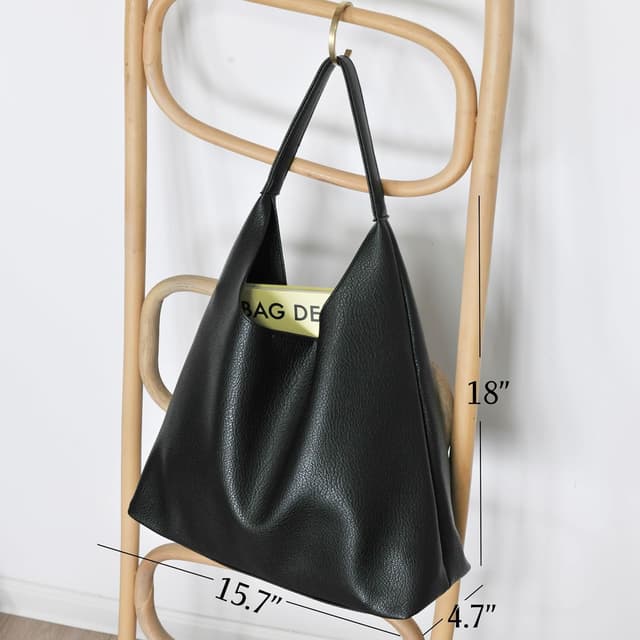 Thumbnail 3 de Soft Vegan Hobo Bag 18"