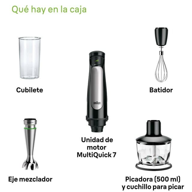 Thumbnail 5 de Braun Minipimer MultiQuick 7 MQ7035X batidora de mano 🥄