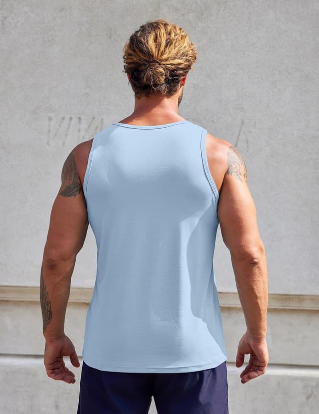 Detalle de COOFANDY Canotta uomo in pack 2/3 da palestra, traspirante e senza maniche