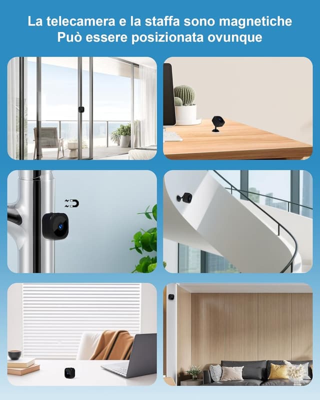 Detalle de AOBOCAM A12 Mini telecamera WiFi 1080P