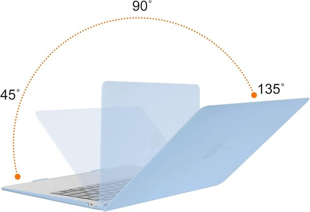 Detalle 2 de MOSISO Compatible Hard Shell Case for MacBook Air 13-inch (M1) 2021–2018, Airy Blue