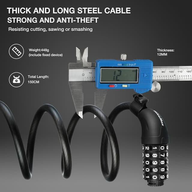 Thumbnail 2 de Câble antivol vélo ValueMax 150 cm ⚙