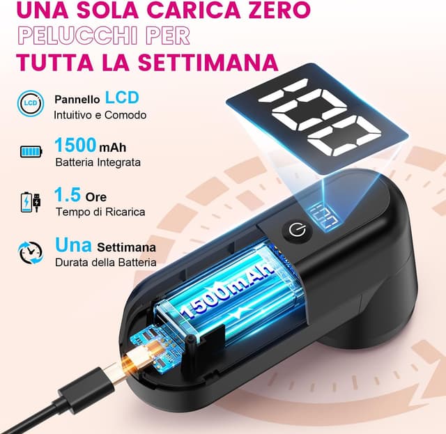 Thumbnail 2 de Ziitty Leva Pelucchi Elettronico 1500mAh