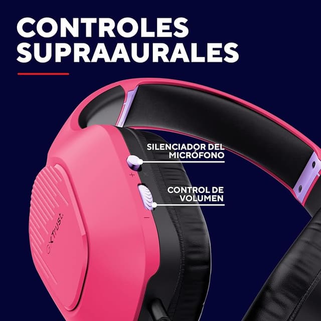 Detalle de GXTrust 418P Rayne Cascos gaming ligeros 50 mm