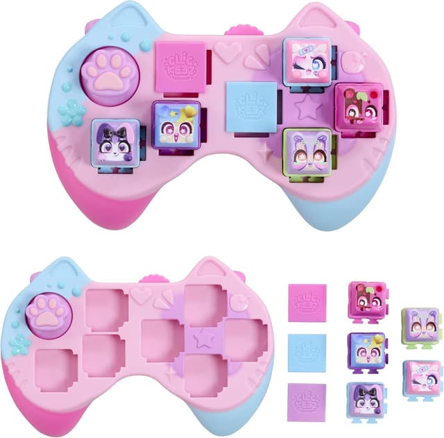 Detalle 2 de Goliath CLICKEEZ Controller : manette à customiser avec 5 touches cliquables kawaii (ASMR, 70 personnages)