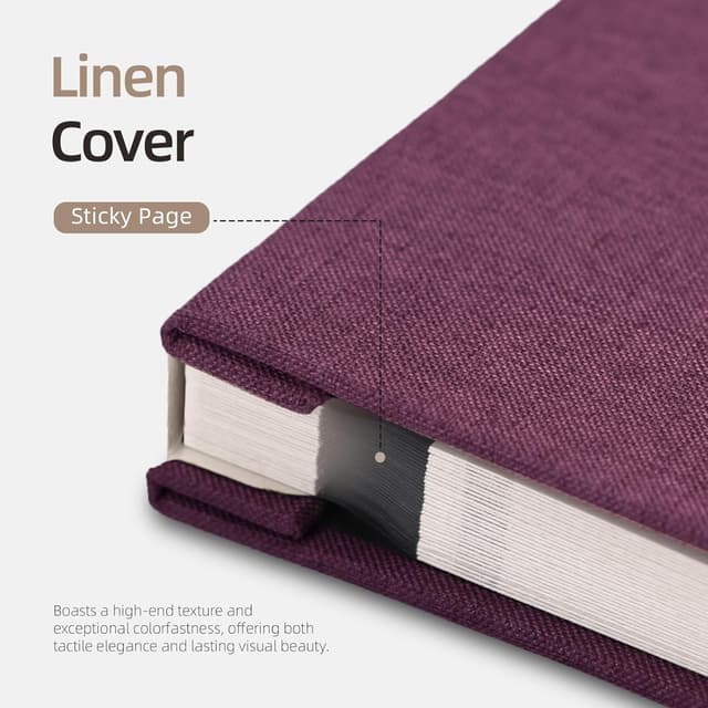 Detalle de Album photo autocollant Vienrose 60 pages (10x15) couverture en lin