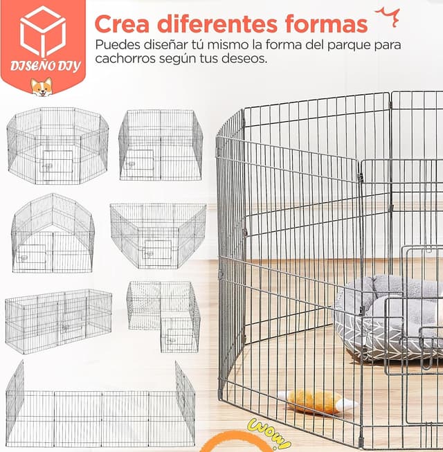 Thumbnail 1 de Yaheetech vallas para perros 8 piezas