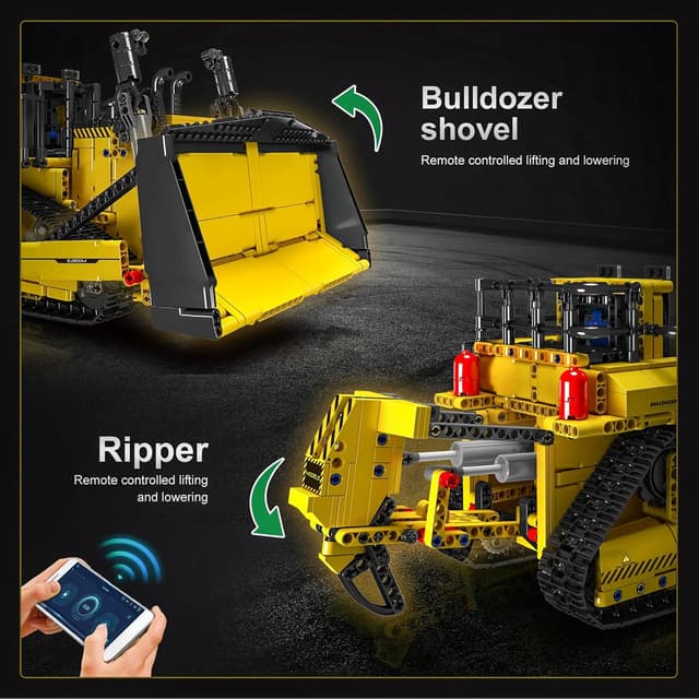Thumbnail 2 de Mould King Technik 15071 Bulldozer 1508 pièces