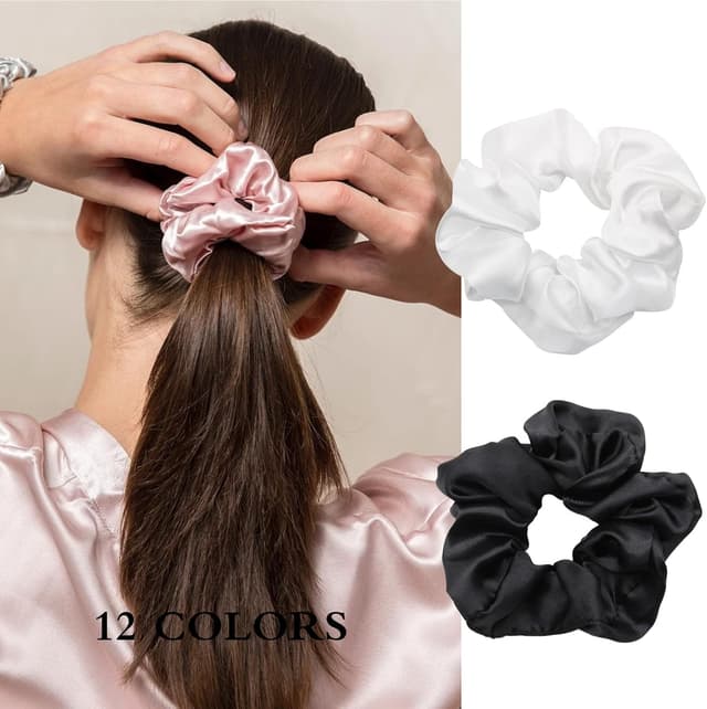 Detalle 1 de Rayyl lot de 12 chouchous en satin