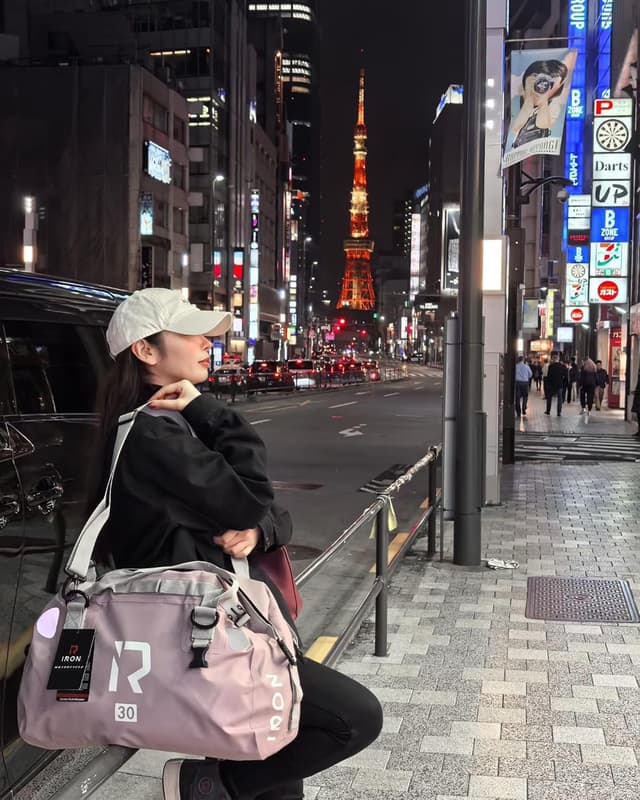 Detalle 2 de IRON JIA'S wasserdichte Motorradtasche Gepäckrolle (Hecktasche/Satteltasche) 50L in Lila