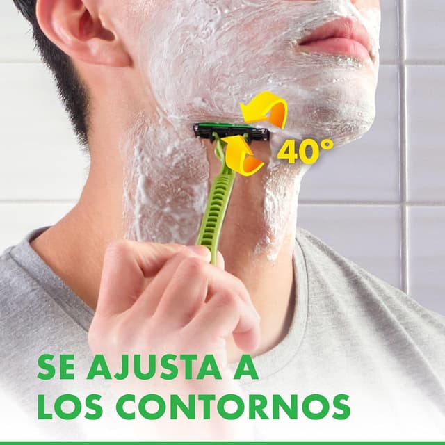 Detalle 2 de Gillette Blue3 Sensitive maquinilla desechable 10 uds