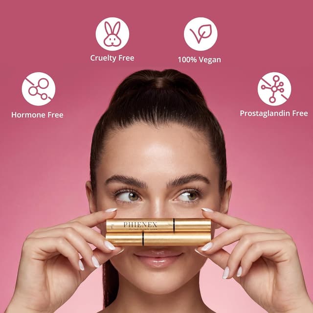 Detalle de PHIENEX Wimpernserum mit Verlängernd & Verdichtend – für Wimpern und Augenbrauen, 3 ml