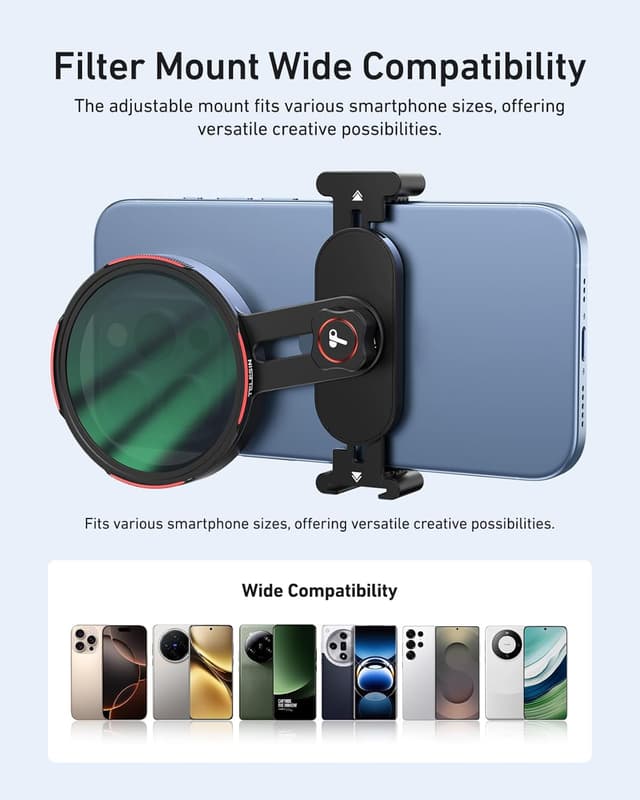 Thumbnail 6 de TELESIN 67 mm CPL-Polfilter für DSLR – reduziert Reflexionen, schützt vor Wasser und Fingerabdrücken