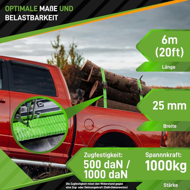 Thumbnail 2 de Hardtwerk® Spanngurte mit Ratsche 6 m