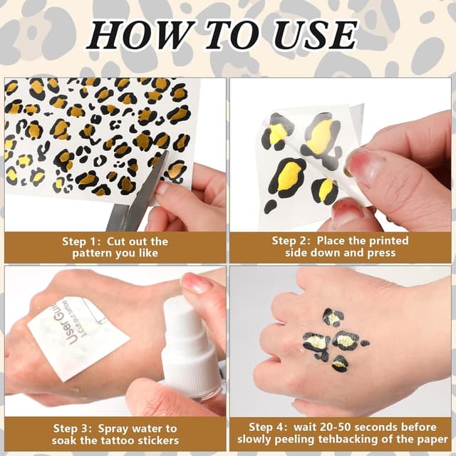 Thumbnail 4 de Hifot 7 Pezzi Costume da Leopardato 🎭