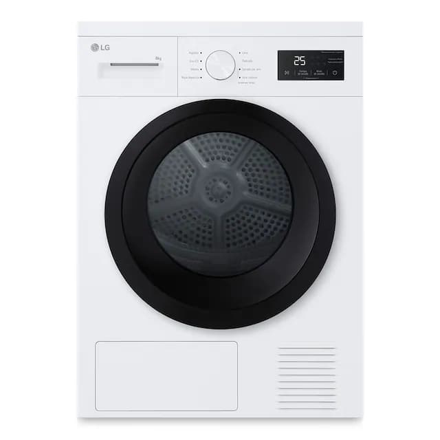 Detalle de Secadora LG 8kg con bomba de calor Serie 100