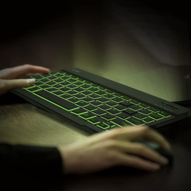 Thumbnail 6 de memumi Bluetooth Teclado Español Ñ con Retroiluminación RGB