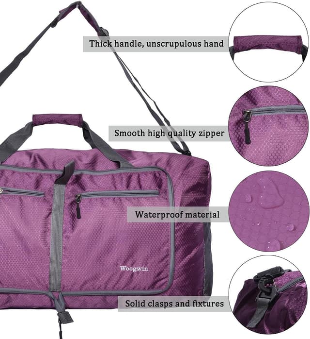 Thumbnail 4 de Woogwin Travel Duffel Bag Large foldable waterproof duffel