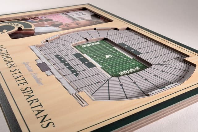 Detalle de YouTheFan NCAA Officially-Licensed 3D Stadium Picture Frame (12" x 8" x 3/8")