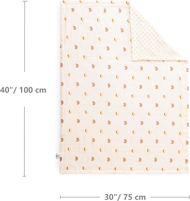 Detalle 1 de Crevent Babydecke 75 x 100 cm aus Bio-Musselin