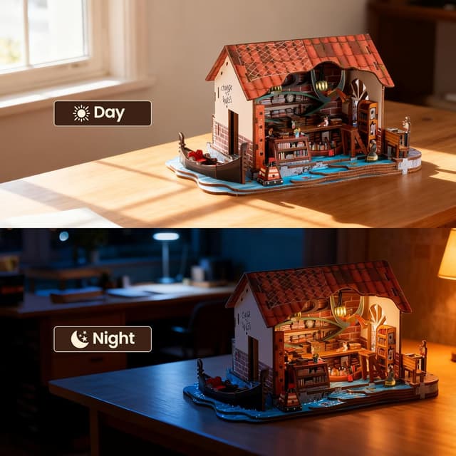 Thumbnail 5 de Book Nook Kit Floating Bookstore DIY