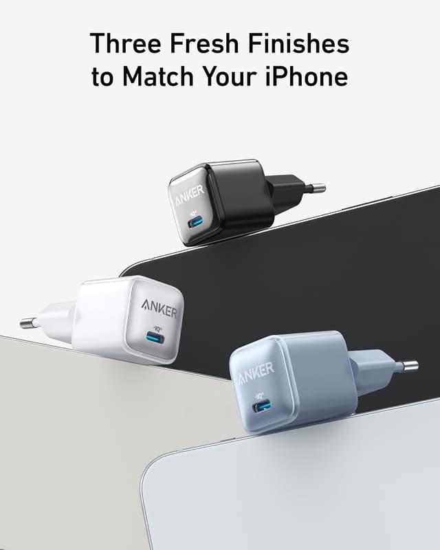 Detalle 2 de Anker Cargador USB-C 20W PIQ 3.0 para iPhone y iPad 🔌