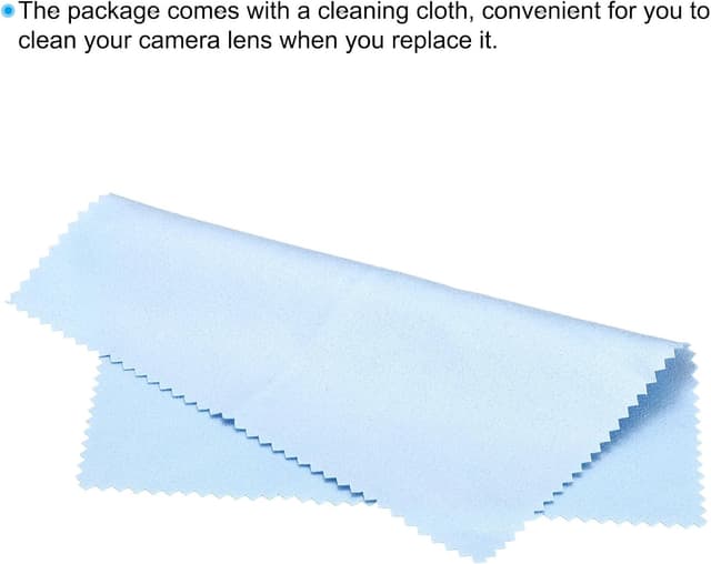 Detalle de PATIKIL 72mm-62mm Metal Step Down Ring (2 Pack) with Cleaning Cloth, Black aluminium alloy filter adapter