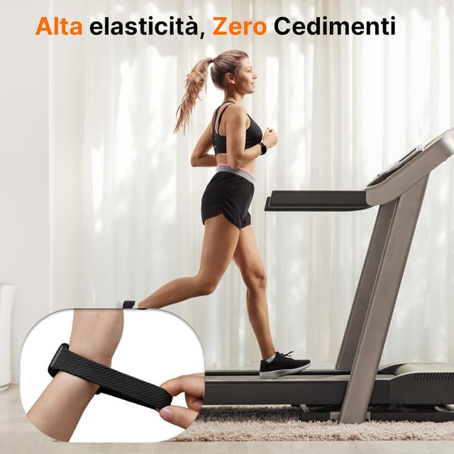 Detalle de Fullmosa Cinturino intrecciato in nylon elastico per Apple Watch (compatibile 44/46/42/49/41/40 mm) con chiusura magnetica