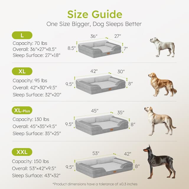 Thumbnail 6 de CWAWZ Extra Large Orthopedic Dog Bed 42"