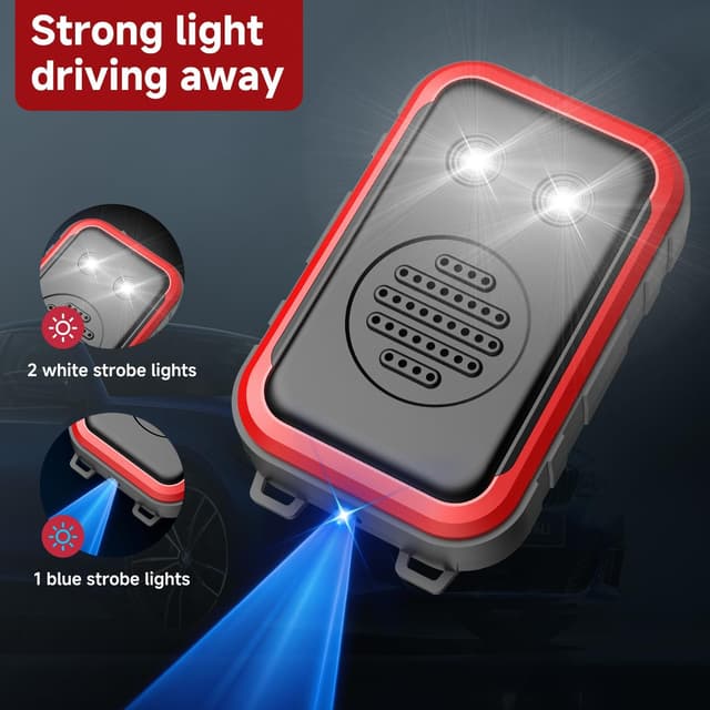 Detalle de COODAY Ultraschall Marderschreck & Nagetierabwehr mit LED-Blitzlichtern für den Motorraum