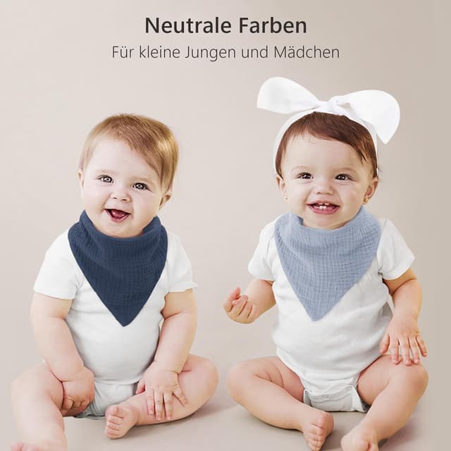 Detalle de Bearmoss Lätzchen Musselin 8er Pack