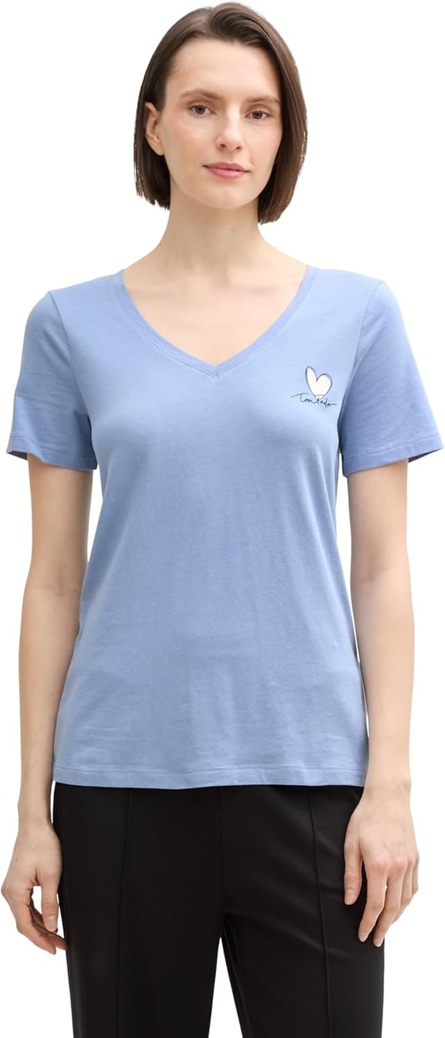 Detalle de TOM TAILOR 1046579 T-Shirt Donna: comoda e dal fit versatile